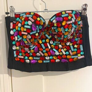 NastyGal Bejeweled Bustier